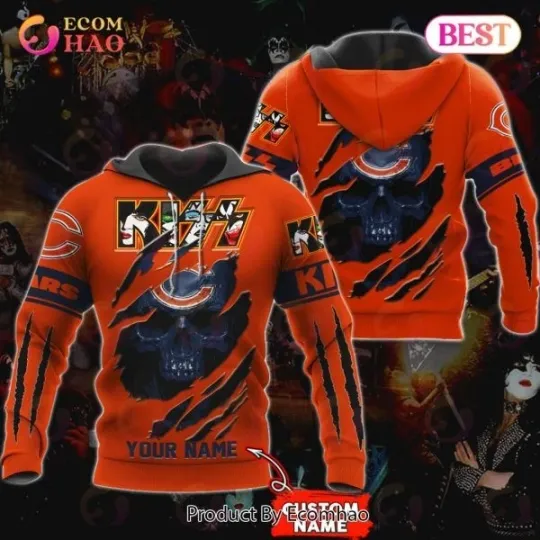 Discover Chicago Personalized Bears Rock Band All Over Print 3D Hoodie