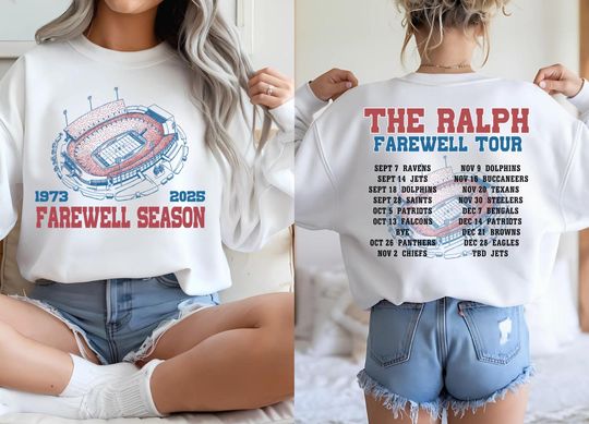 Discover Buffalo Football Farewell Season Sweatshirt Unisex Crewneck Sports Fan Gift Cozy Reunion Sweatshirt