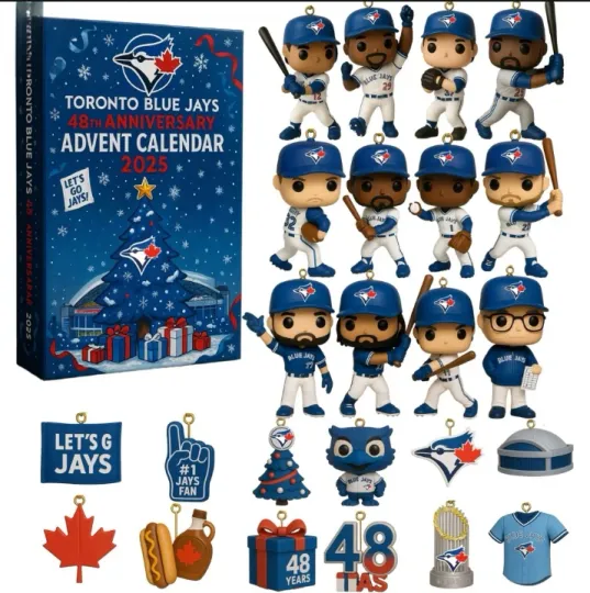 Discover Blue Jays 48th Anniversary 2025 Advent Calendar 2D Gift For Christmas