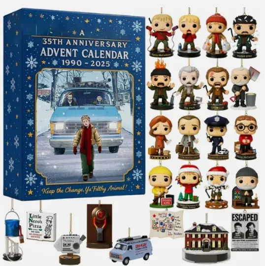 2025 Home Alone Advent 2D Xmas Gift Christmas Countdown