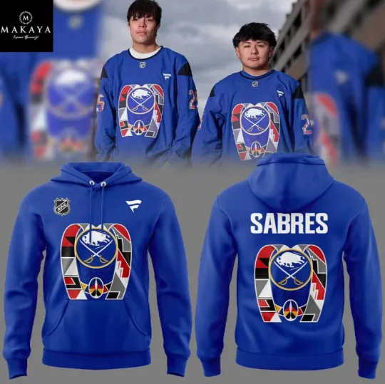 Discover Buffalo Sabre 2025 Native American Heritage Night Honor 3D Hoodie