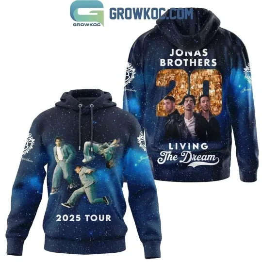 Jonas Brothers Living The Dream Tour 20 Years Hoodie Shirt 3D