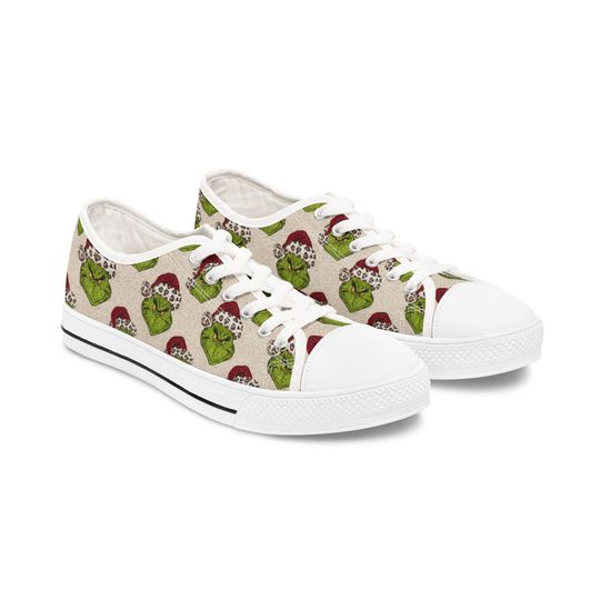 Discover funny character Christmas Sparkly Women's Low Top Sneakers