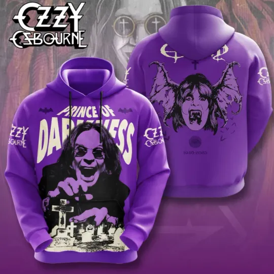 Ozy Osbourne Prince Of Darkness 3D Hoodie