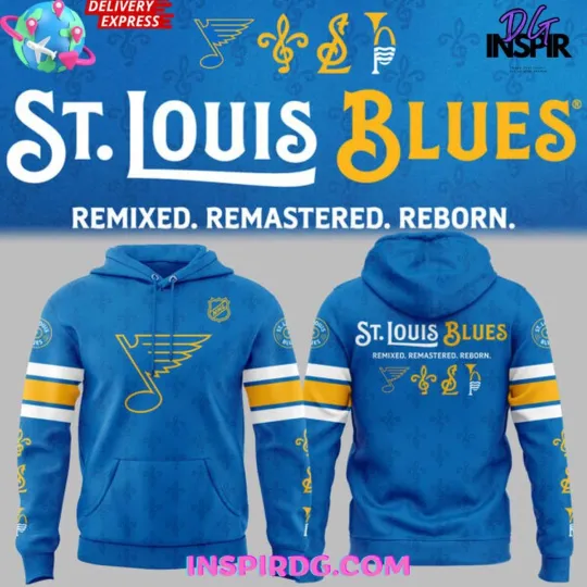 St. Louis Blues “Remixed x Remastered x Reborn” Special Hoodie Long Sleeve Shirt