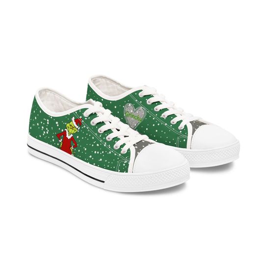 Discover funny character Christmas Sneakers: Women's Holiday Low Top Shoes