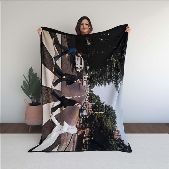 The Beatles Abbey Road Album Fleece Blanket