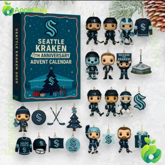 Discover Seattle 4th Anniversary 2D Advent Calendar 2025 Gift For Christmas