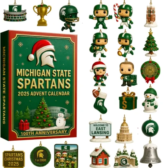 Discover Michigan State 100th Anniversary Advent Calendar 2D Gift For Christmas