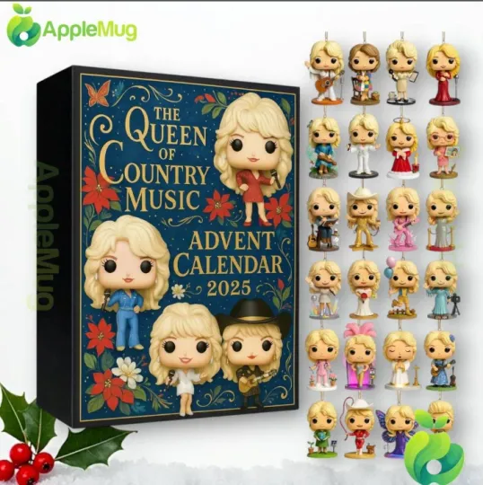 Dolly Parton The Queen Of Country Music Advent Calendar 2D Gift For Christmas
