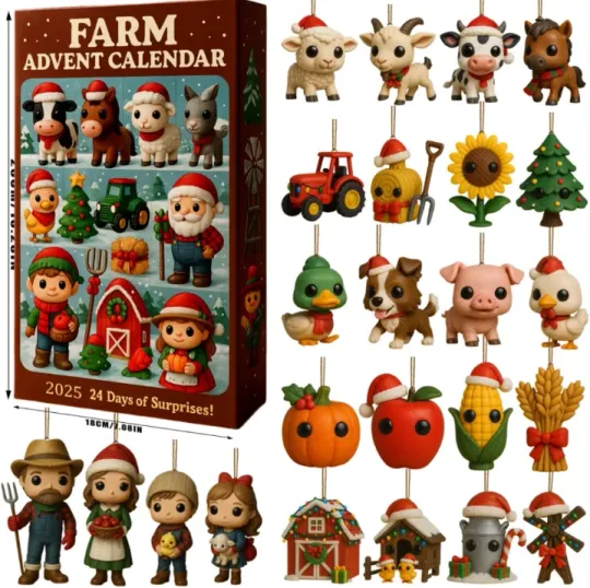 Discover Farm 2D Advent Calendar 2025 Gift For Christmas