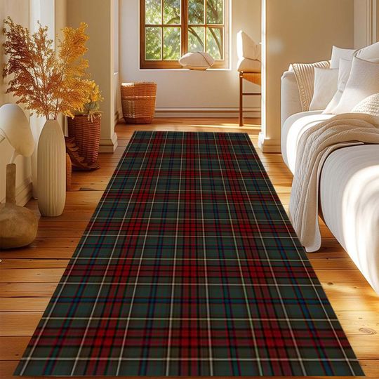 Discover Tartan Plaid Runner Rug, Red and Green Checkered Floor Rug, Winter Decor Rug, Plaid Christmas Rug,Plaid Design Rug, Entryway Rug,Kitchen Rug