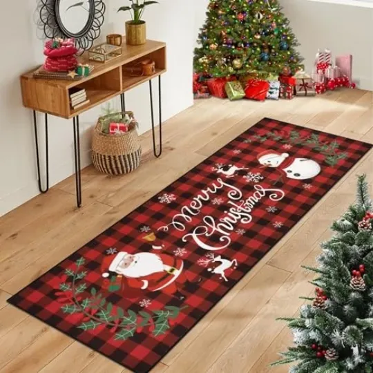 Christmas Runner Rug for Hallways