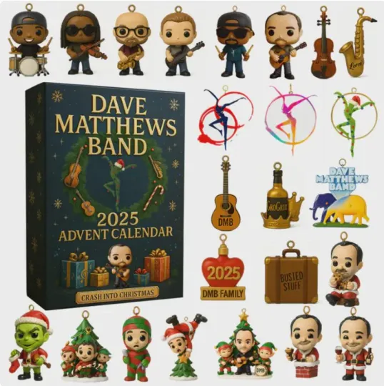 Dave Matthews Band 2D Advent Calendar 2025 Gift For Christmas