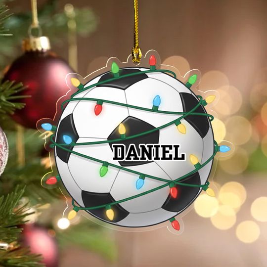 Discover Personalized Soccer Christmas Ornament Personalized Soccer Christmas Ornament Great Gift For Soccer Players Soccer Christmas Soccer G5PD35