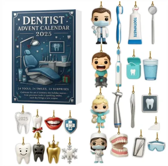 Discover Dentist 2D Advent Calendar 2025 Gift For Christmas