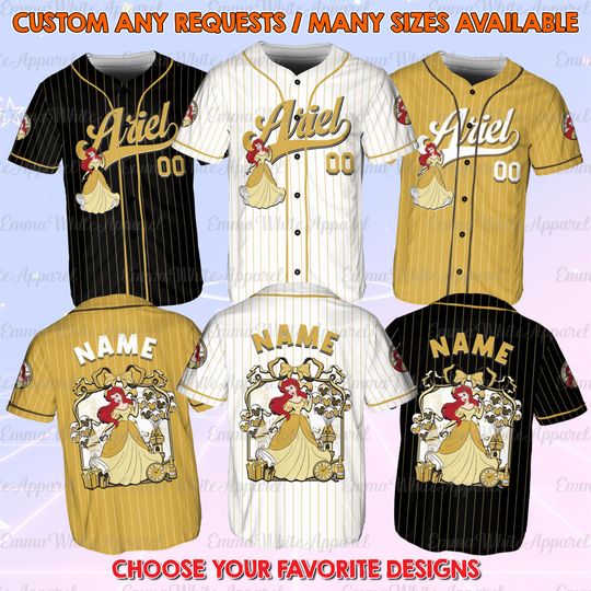 Discover Ariel Princess New Year Eve Coquette Jersey, Disney Ariel Coquette Bow Shirt, Ariel Mermaid New Year Shirt, Coquette Aesthetic Gift Shirt