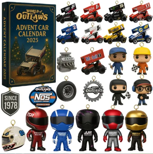 Discover World of Outlaws 2D Advent Calendar 2025 Gift For Christmas