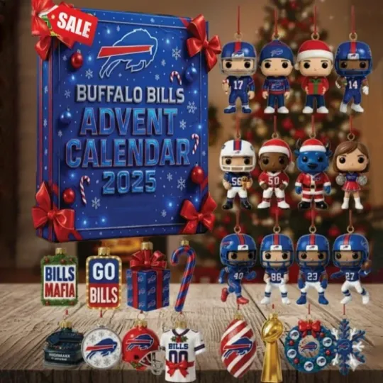 Discover 2025 Buffalo Football Advent Calendar 24 Days of Christmas Countdown