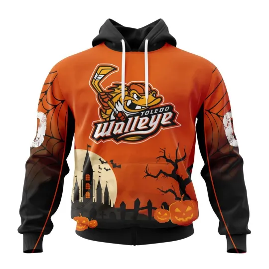 Discover Personalized Toledo Walleye Halloween Design Hoodie