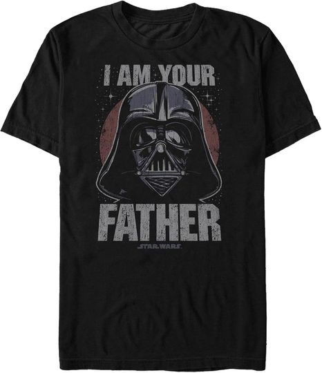 Discover Men's Star Wars Darth Vader I Am Your Father Distressed T-Shirt Black