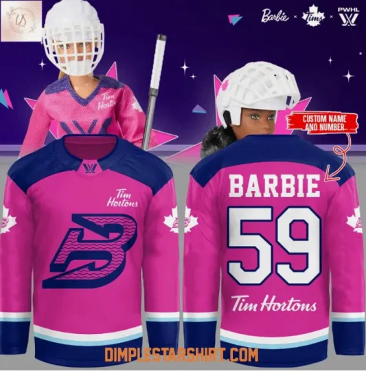 Discover Personalized 1Boston Fleet X Barbie Tim Horton Hockey Jersey Gift For Christmas