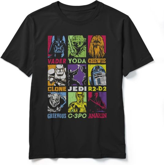 Discover STAR WARS Boys' Big Pop Art Revenge Players Graphic Tee