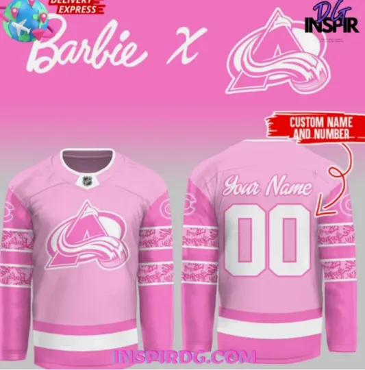Discover Personalized Colorado Avalanche Barbie Night 2025 Hockey Jersey