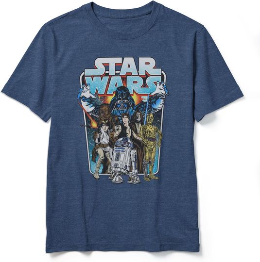 Discover STAR WARS Boys Classic Battle Logo Graphic Tee