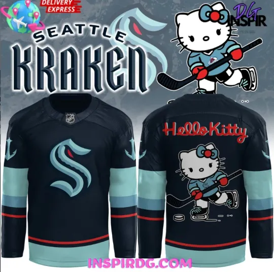 Discover Seattle x Hello Kitty Special Hockey Jersey Gift For Christmas