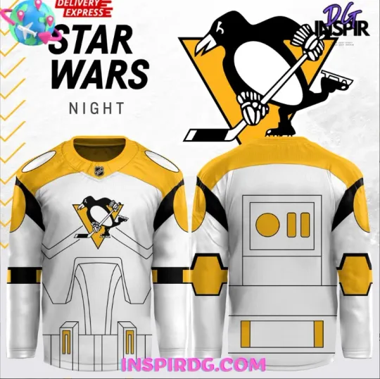 Discover Penguins Collab Star Wars Night Special Hockey Jersey Gift For Christmas