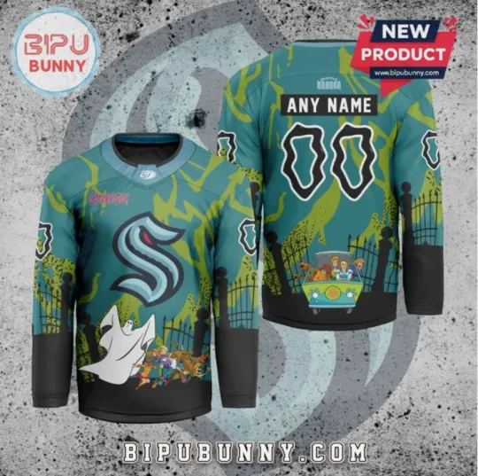 Discover Personalized Seattle Scooby-Doo Hockey Jersey Gift For Christmas