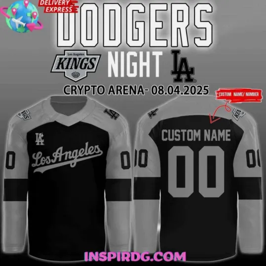 Discover Personalized Los Angeles x Dodgers Night Special Hockey Gift For Christmas