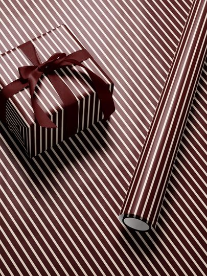 Discover Classy Christmas Wrapping Paper Red Striped Holiday Gift Wrap Traditional Gift Wrap Elegant Christmas Gift Wrap Seasonal Gift Wrap Retro