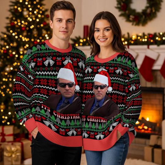 Discover The Office Christmas Sweater,Retro Xmas Sweater Unisex,  Funny Ugly TV Show Holiday Jumper, Gift for The Office Fans 2025
