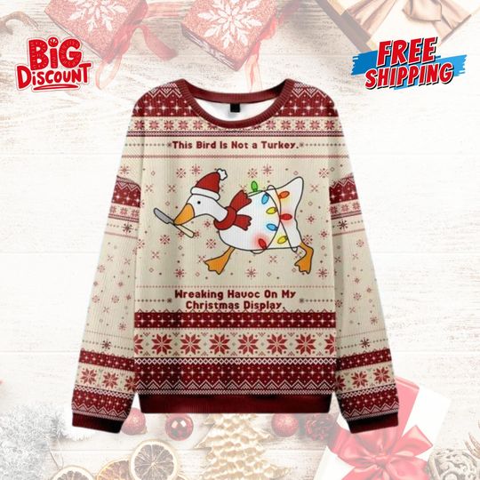 Discover This Bird Is Not A Turkey Ugly Christmas Sweater, Turkey Christmas Sweater, Turkey Ugly Christmas Sweater, Ugly Sweater Xmas,Gift For Family