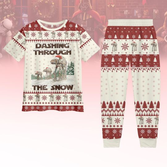 Star Wars Christmas T-Shirt and Pants Pajama Set for Family Holiday Gift