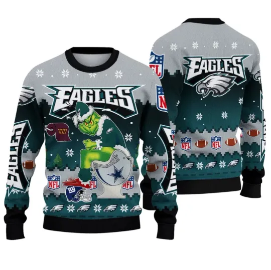 Discover P.Eagles Funny Christmas Ugly Sweater