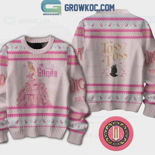 Wicked Team Glinda Toss Ugly Sweater