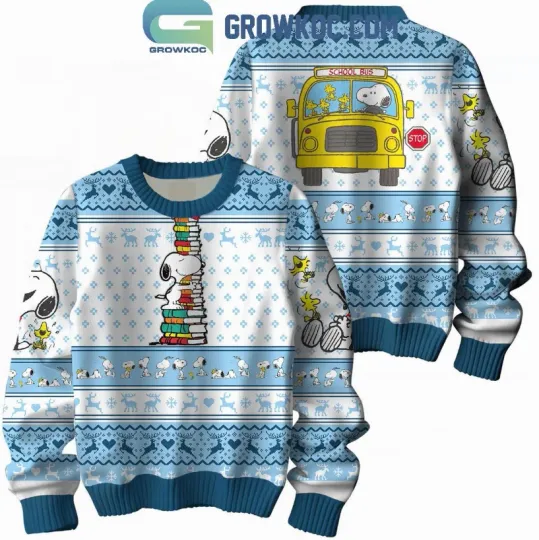 Discover Scooby Doo School Bus Teacher Ugly Sweater