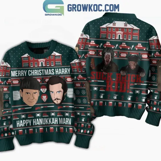 Home Alone Happy Hanukkah Marv Ugly Sweater