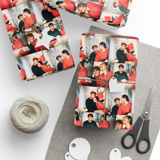 Discover Conrad and Belly Christmas Wrapping Paper | TSITP Gifts Team Conrad Connie Baby Bonrad Paris