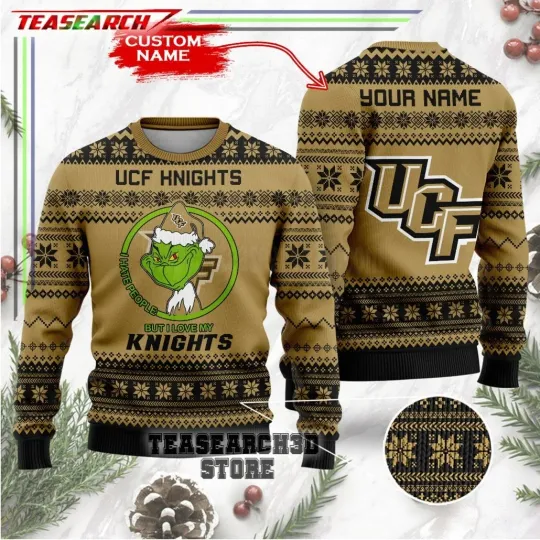 Discover UCF funny character Football Team Knights Personalized Ugly Christmas Sweater FREESHIP