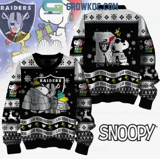 Discover Las Vegas Raider X Peanuts Snoopy Christmas Gift Ugly Sweater