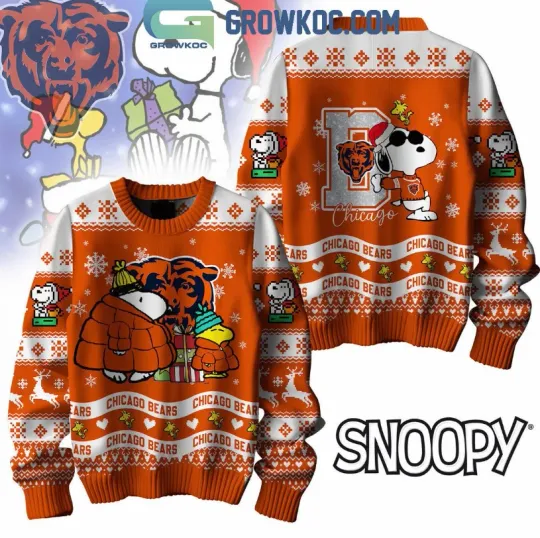 Chicago Bear Christmas Gift Ugly Sweater