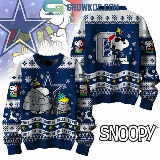 Discover Dallas Cowboy X Peanuts Snoopy Christmas Gift Ugly Sweater