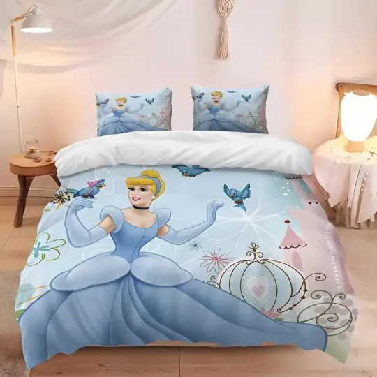 Discover Beautiful Cinde Princess Magic Kingdom Gift For Her Christmas Bedding Set