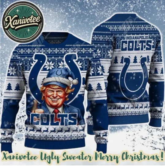Discover Blue White Red Elephant Ugly Christmas Sweater Football Holiday Gift