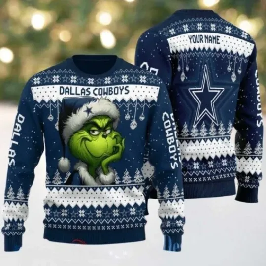 Discover Cowboys funny character Stole Grin Football Team Ugly Christmas Sweater