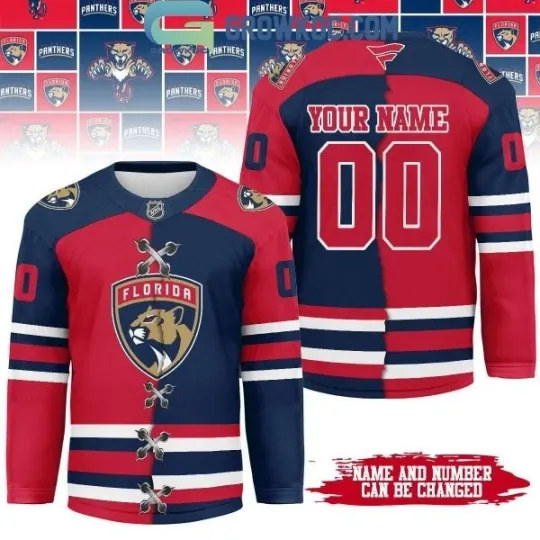 Discover Florida Panther Mix Home Away Hockey Jersey All Sizes